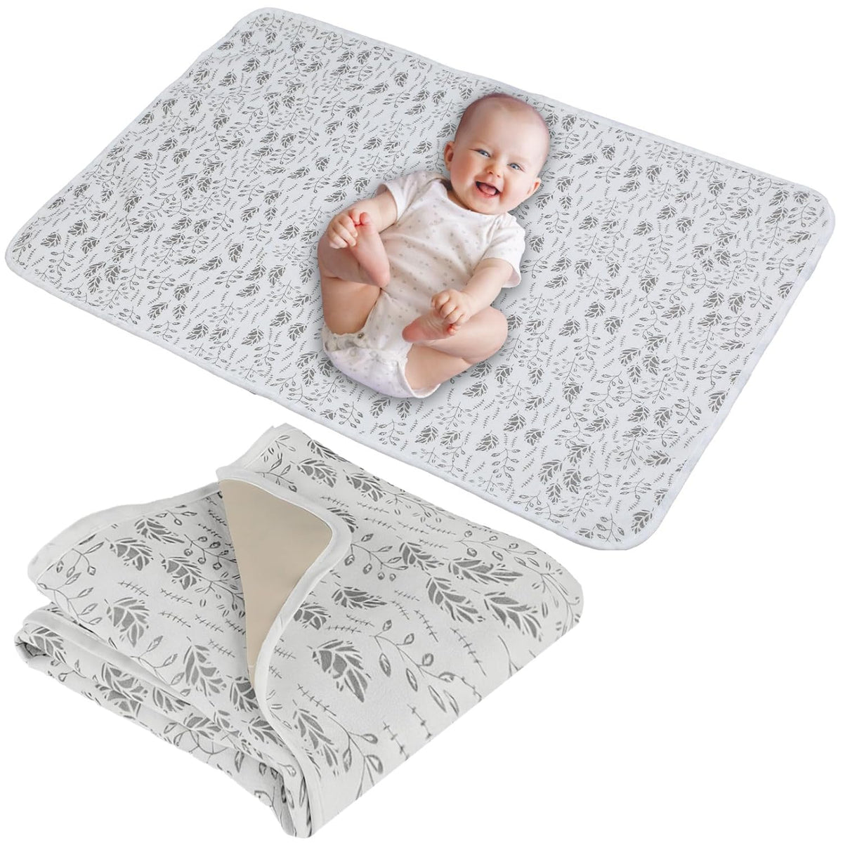 Baby Diaper Changing Pad,Large Waterproof Portable Changing Mat,19.7"x25.6"