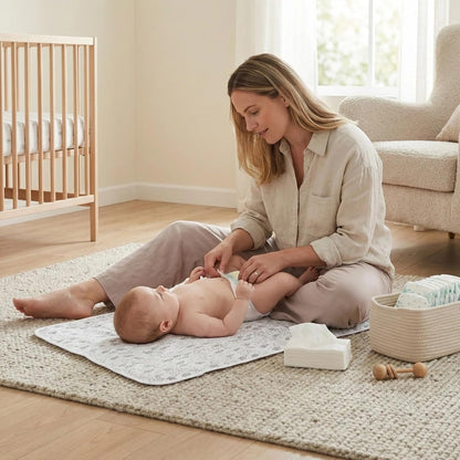 Baby Diaper Changing Pad,Large Waterproof Portable Changing Mat,19.7"x25.6"