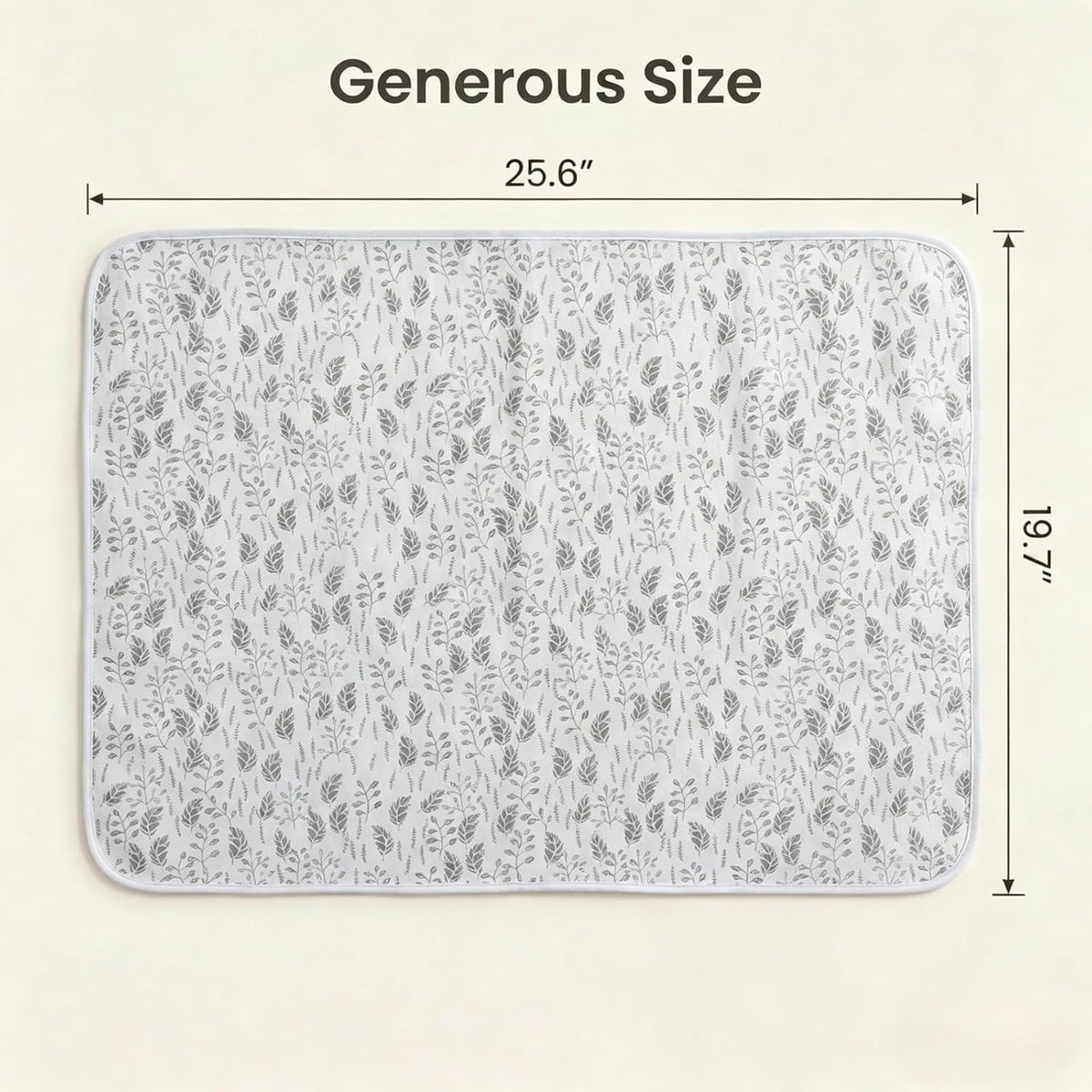 Baby Diaper Changing Pad,Large Waterproof Portable Changing Mat,19.7"x25.6"