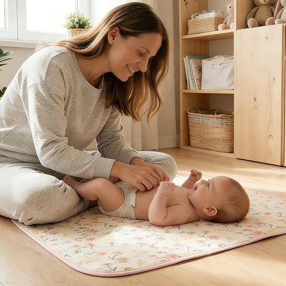 Baby Diaper Changing Pad,Large Waterproof Portable Changing Mat,19.7"x25.6"