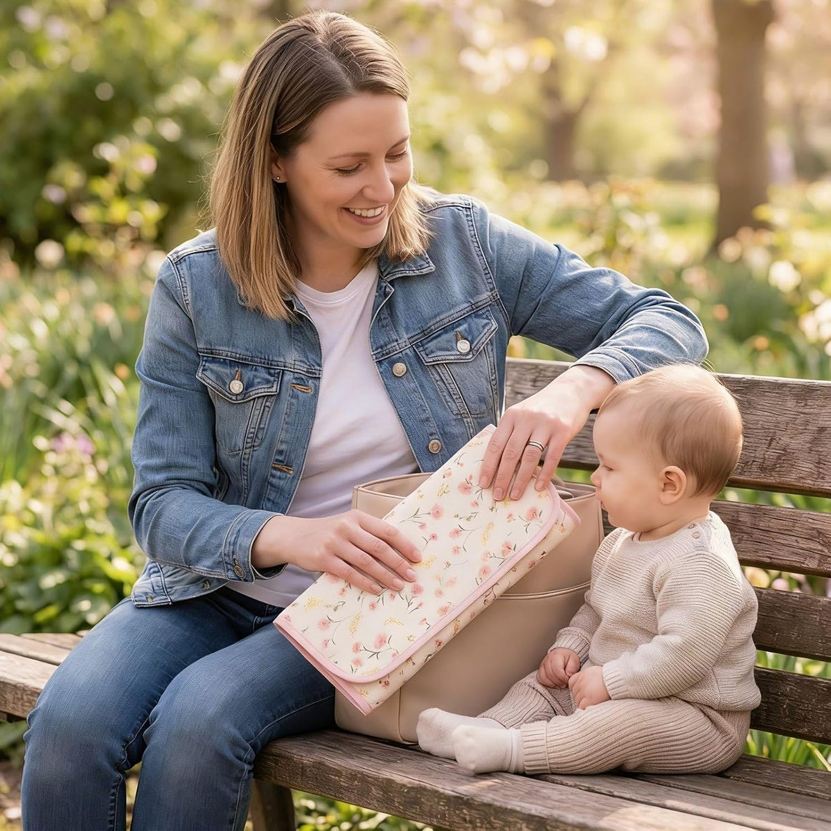 Baby Diaper Changing Pad,Large Waterproof Portable Changing Mat,19.7"x25.6"