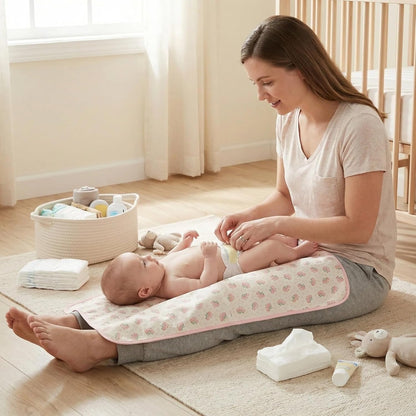 Baby Diaper Changing Pad,Large Waterproof Portable Changing Mat,19.7"x25.6"