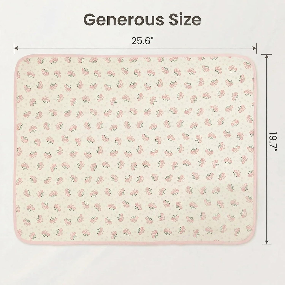 Baby Diaper Changing Pad,Large Waterproof Portable Changing Mat,19.7"x25.6"