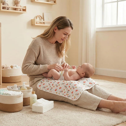 Baby Diaper Changing Pad,Large Waterproof Portable Changing Mat,19.7"x25.6"