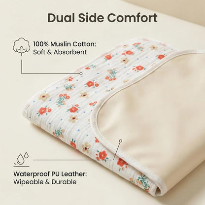 Baby Diaper Changing Pad,Large Waterproof Portable Changing Mat,19.7"x25.6"