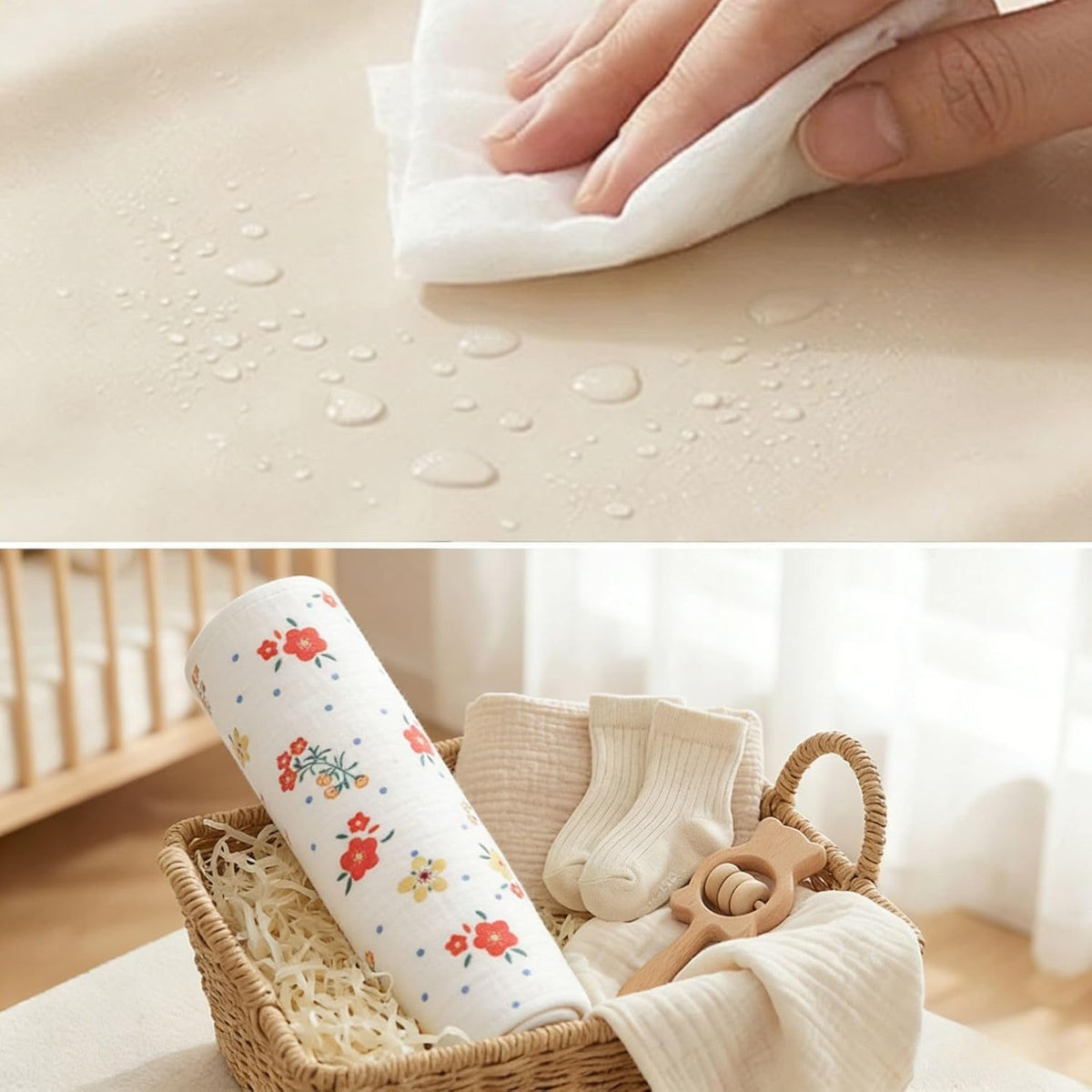 Baby Diaper Changing Pad,Large Waterproof Portable Changing Mat,19.7"x25.6"