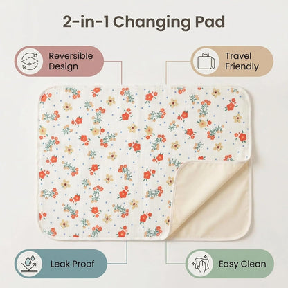 Baby Diaper Changing Pad,Large Waterproof Portable Changing Mat,19.7"x25.6"
