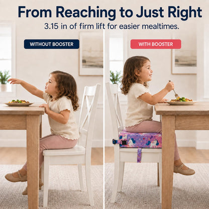 Toddler Booster Seat for Dining Table, Booster Cushion for Kitchen Chair