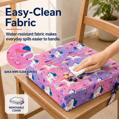 Toddler Booster Seat for Dining Table, Booster Cushion for Kitchen Chair