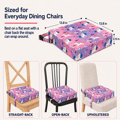 Toddler Booster Seat for Dining Table, Booster Cushion for Kitchen Chair