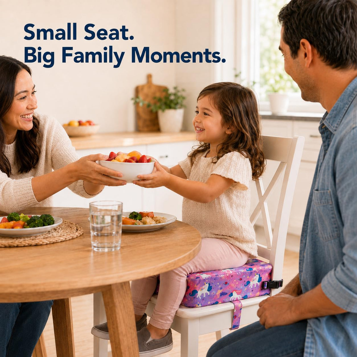 Toddler Booster Seat for Dining Table, Booster Cushion for Kitchen Chair