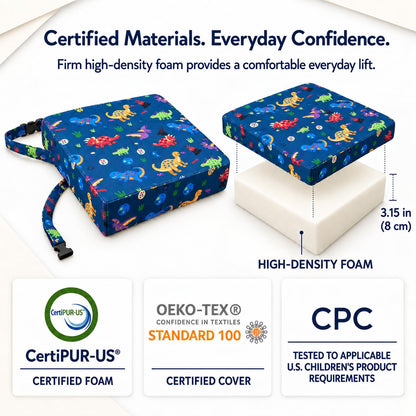 Toddler Booster Seat for Dining Table, Booster Cushion for Kitchen Chair