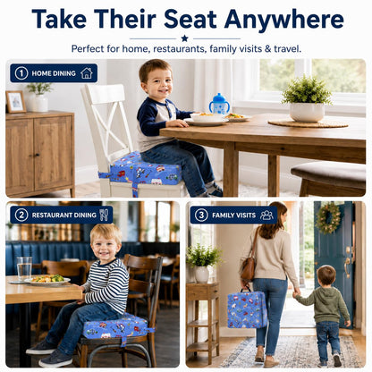 Toddler Booster Seat for Dining Table, Booster Cushion for Kitchen Chair