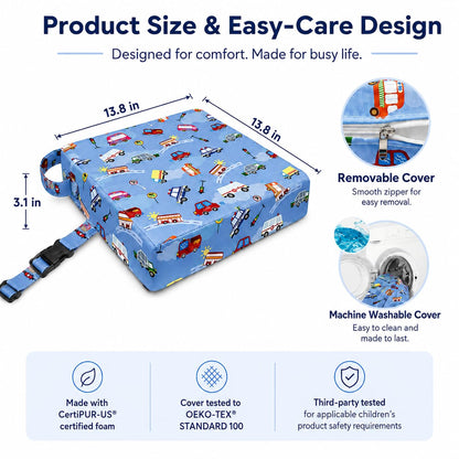 Toddler Booster Seat for Dining Table, Booster Cushion for Kitchen Chair