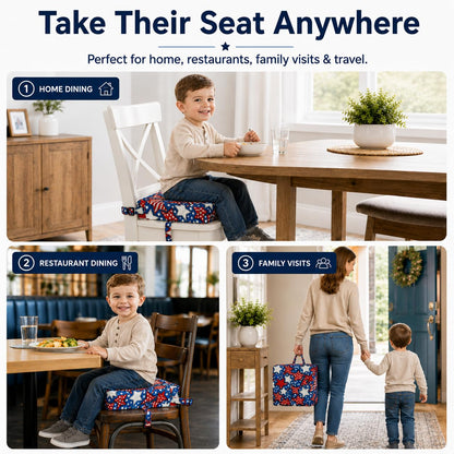 Toddler Booster Seat for Dining Table, Booster Cushion for Kitchen Chair