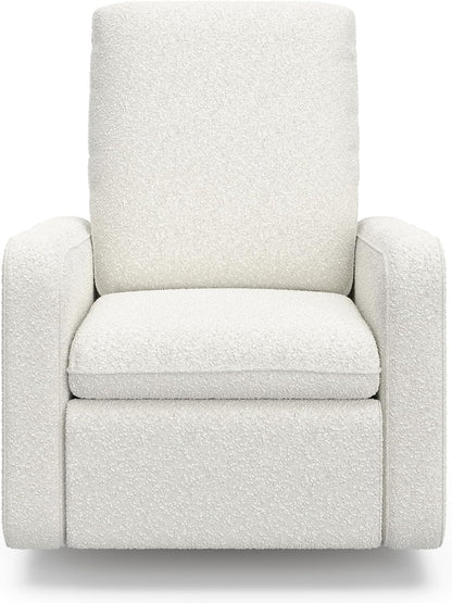 Graco Teddi Power Recliner Swivel Glider, Electronic Power Recline, Oeko-TEX 100 Certified, USB-A & USB-C Charger, Premium Cushioning & Comfort – (Ivory Basketweave)