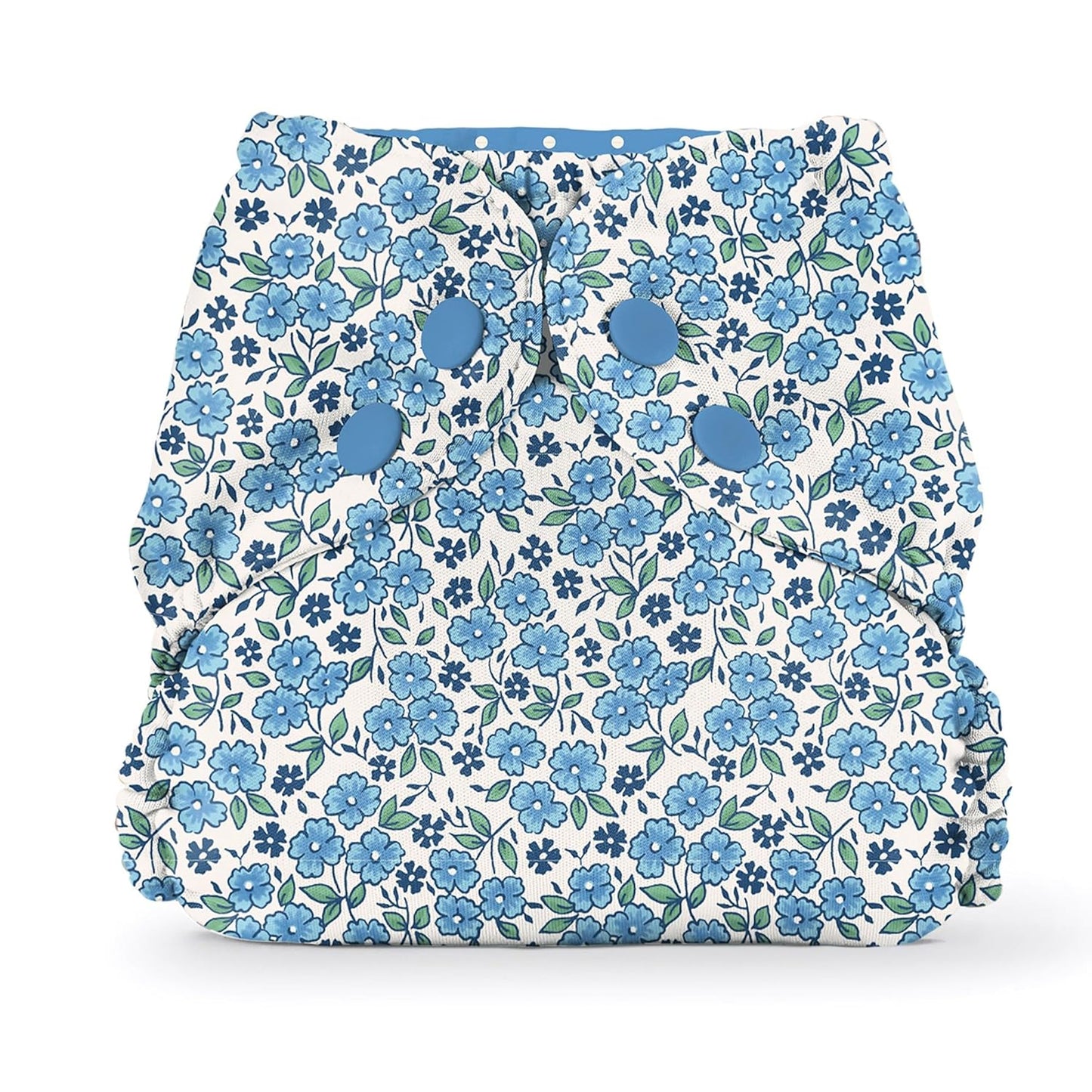 Esembly Cloth Diaper Cover - Reusable Swim Diaper, Waterproof, Breathable - Adjustable Outer Layer Over Absorbent Inner for Blowout Protection - Sea Glass, Size 2 (18-35lbs)