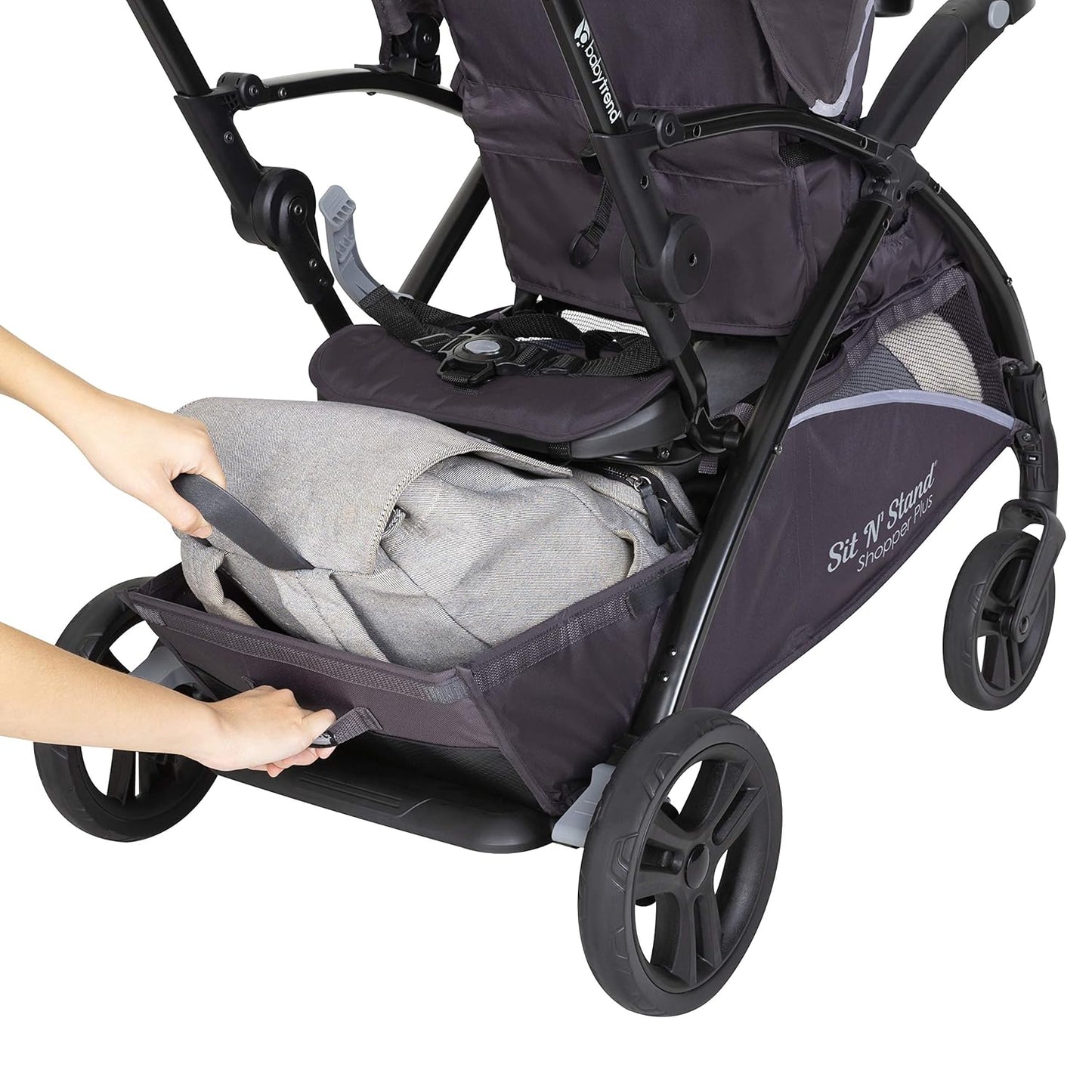 Baby Trend Sit N' Stand® Double 2.0 Stroller, Dash Black