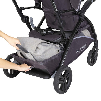 Baby Trend Sit N' Stand® Double 2.0 Stroller, Dash Black