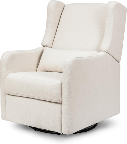 Davinci Carter's Arlo Recliner and Swivel Glider, Water Repellent & Stain Resistant, Greenguard Gold & CertiPUR-US Certified, Performance Forest Green Linen