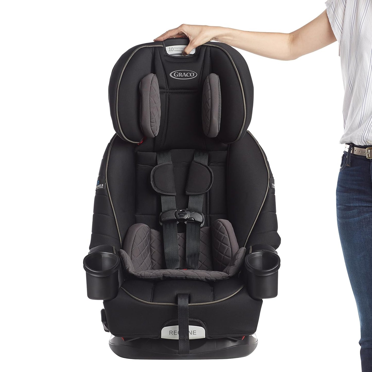 Graco® 4Ever DLX 4 in 1 Car Seat | Infant to Toddler Car Seat, Maven, Adaptable for 10 Years of Use, Size: 20x21.5x24 Inch
