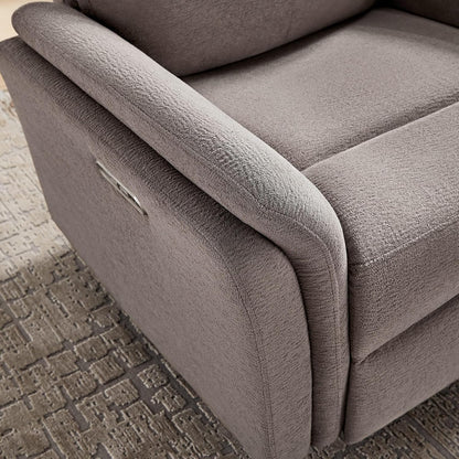 VANOMi Power Recliner Chair Swivel Glider, Electric Rocking Recliner Chairs with USB and Type-C Ports, Nursery Chair Recliner for Living Room, Bedroom, Apartment（Camel）
