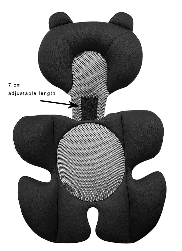 G Ganen Baby Comfort Support Cushion Stroller and Seat Comfort Cushion Insert Liner (Black Bear)