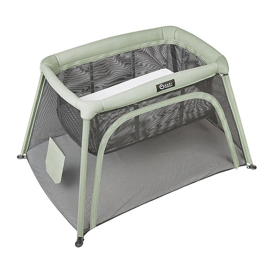 Babymoov Moov & Comfy 3-in-1 Travel Crib & Pack and Play, Lightweight Baby Playpen, Portable Play Yard and Infant Bassinet (Certified for Overnight Sleep US & Canada)