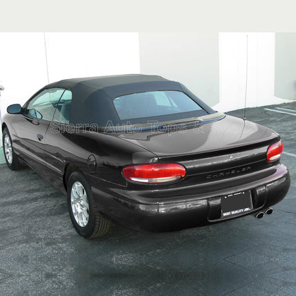 Sierra Auto Tops Convertible Top Replacement for Chrysler Sebring/Stratus 2001-2006, Sailcloth Vinyl, Black