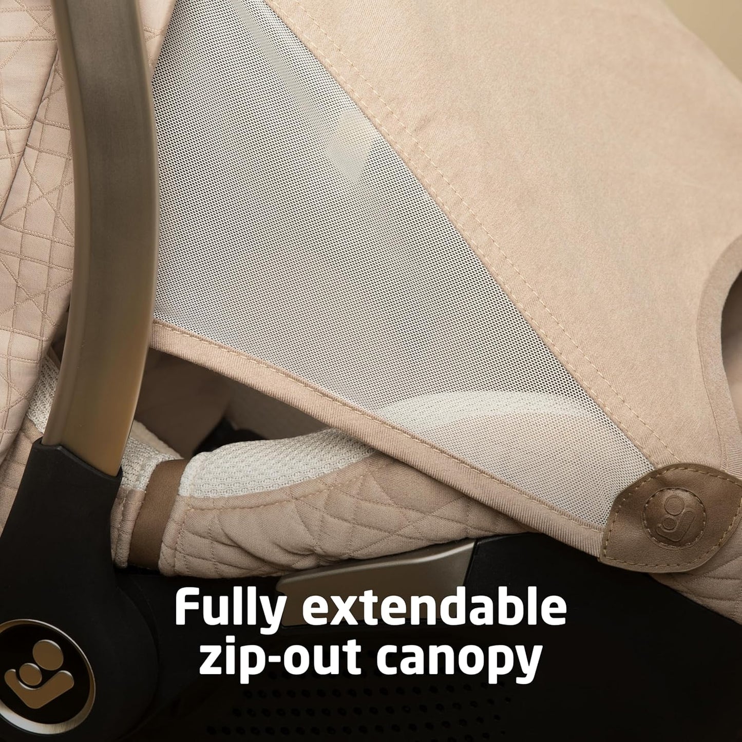 Maxi-Cosi Peri 180 Rotating Infant Car Seat, Baby Car Seat Rotating Carseat, Swivel Car Seat, Onyx Wonder