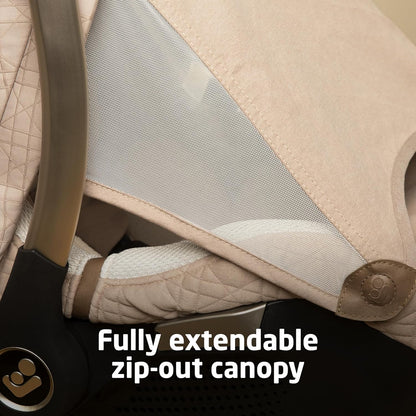 Maxi-Cosi Peri 180 Rotating Infant Car Seat, Baby Car Seat Rotating Carseat, Swivel Car Seat, Onyx Wonder