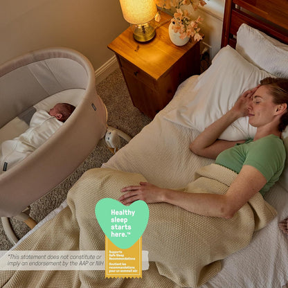 Ingenuity Dream Hero Starlight 3-in-1 Co-Sleeping Bassinet and Crib - Lume (Grey), Unisex, Newborn to 12 Months
