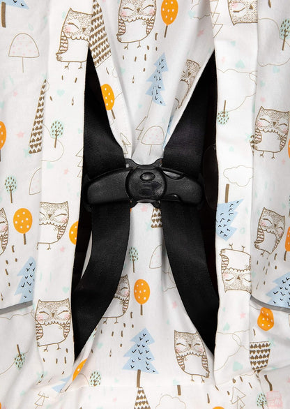 Niko Easy-Wash Children's Car Seat Cover & Liner - Cotton Jersey Gray & White Arrow Pattern - Universal FIT - Crash Tested - Waterproof SEAT Bottom - Easy to Clean - Machine Washable