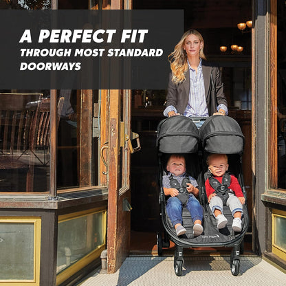 Baby Jogger City Tour 2 Carry-On Approved Travel Stroller, Ultra-Compact Baby Stroller, Lightweight, Easy Fold, Baby Travel Essential, Pitch Black
