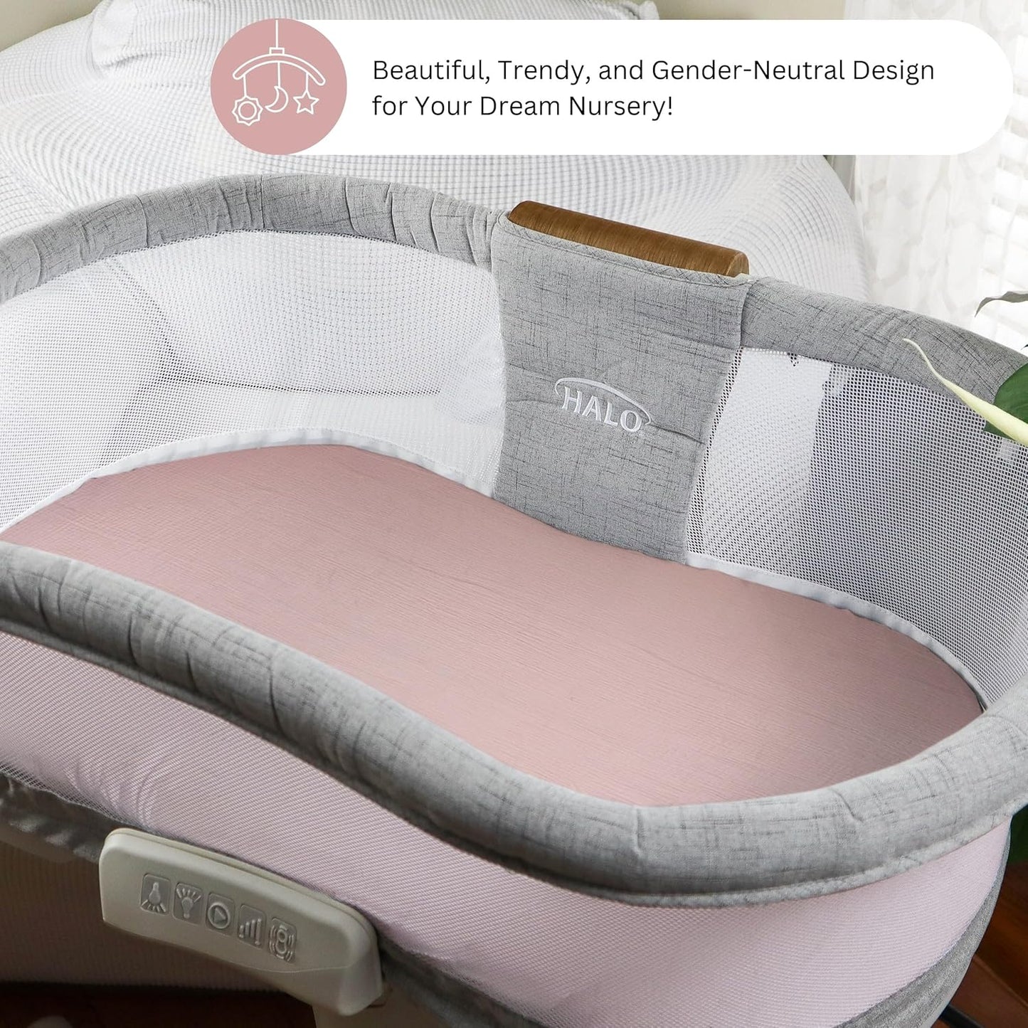 Muslin Bassinet Sheets for Angelbliss, Cowiewie, Amke, Jimglo, Suihuooo, Wayfong Baby Bassinet Bedside Sleeper by TansyPanda, 3PC, 20×33in, Ultra Soft, Breathable, Snug Fit, Unisex Boys Girls, Maadi
