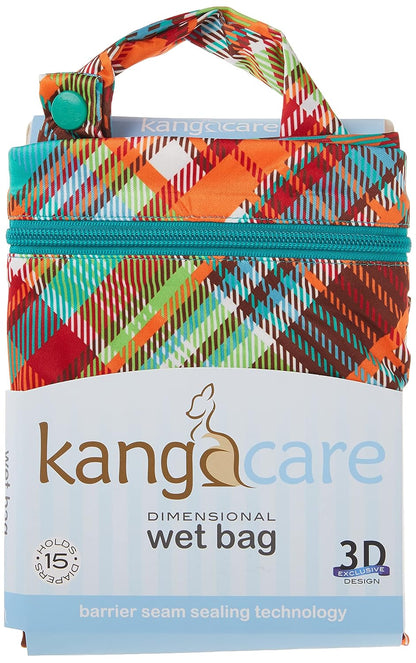 Kanga Care Wet Bag Seam Sealed Waterproof 3D Dimensional for Baby Cloth Diapers, Travel, Beach, Pool, Gym, Swim | Clover - Colors A