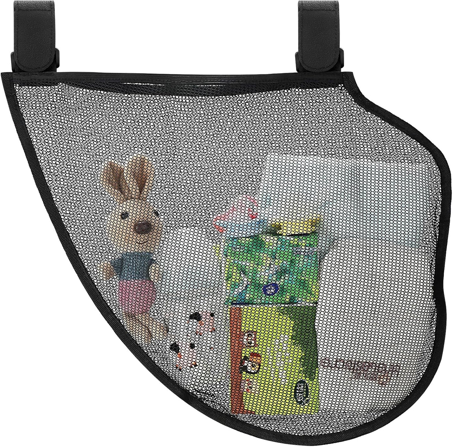 Accmor Universal Stroller Organizer, Side Sling Stroller Organizer, Mesh Cargo Net Stroller Storage Caddy, Stroller Bag Accessories Fits for Uppababy, Nuna, Baby Jogger, Britax, Doona Strollers