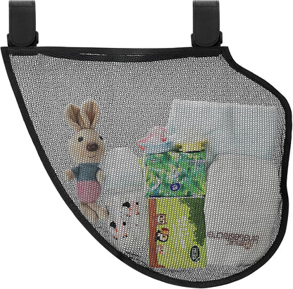 Accmor Universal Stroller Organizer, Side Sling Stroller Organizer, Mesh Cargo Net Stroller Storage Caddy, Stroller Bag Accessories Fits for Uppababy, Nuna, Baby Jogger, Britax, Doona Strollers