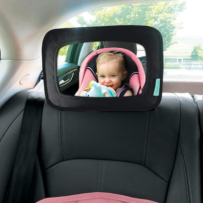 Little Chicks Rear Facing Baby Easy View Safety Mirror - Car Seat Mirror for Baby and Toddlers With Clear Wide View - Essential for Safety and Convenience