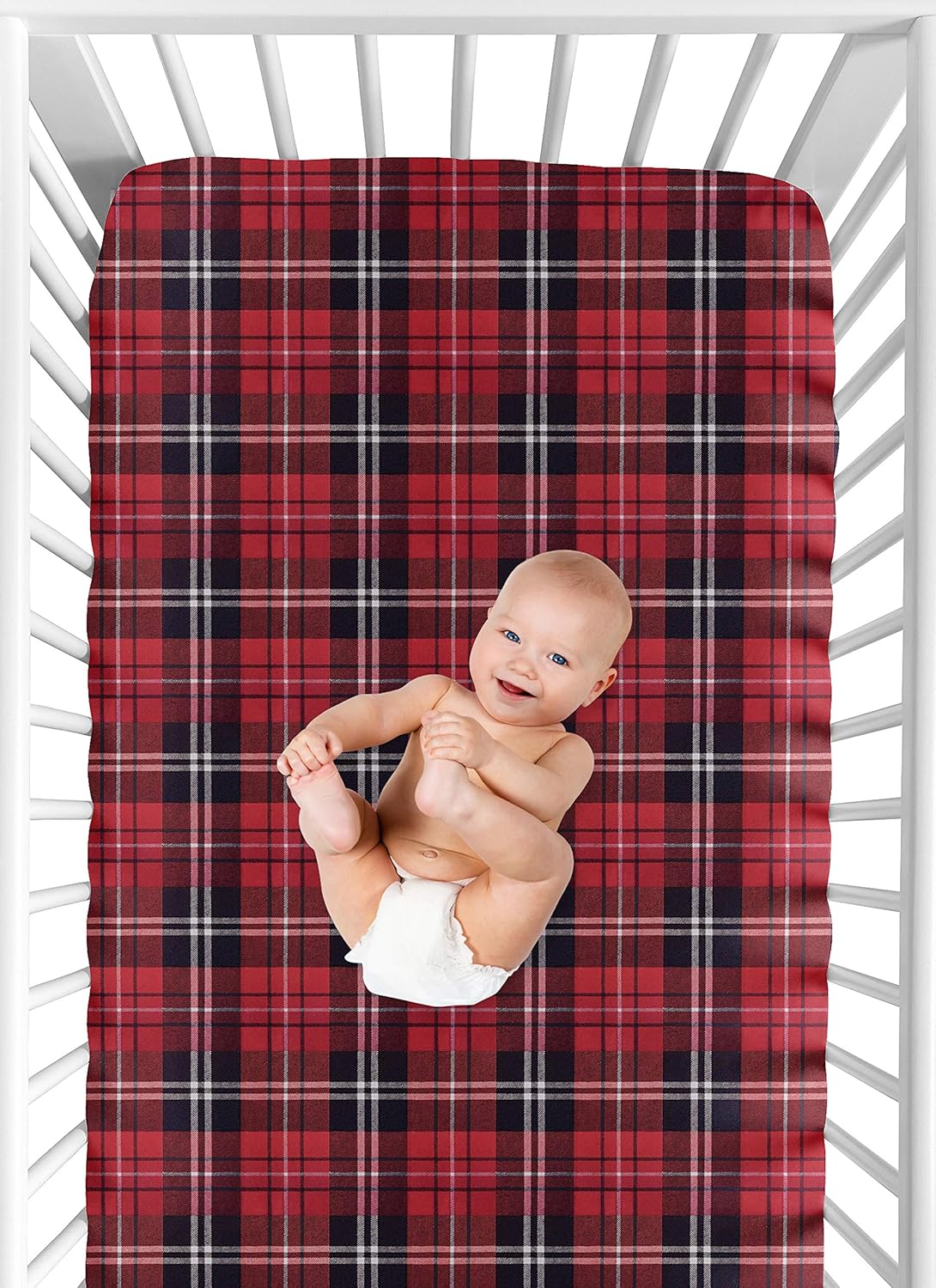 Sweet Jojo Designs 2-Piece Baby Bassinet Sheets Set (Black/White Gingham Checkered Plaid) for Boy/Girl, Infant Newborn Nursery, Oval, Rectangle & Hourglass Mattress (Solid Onyx & Classic Checkerboard)