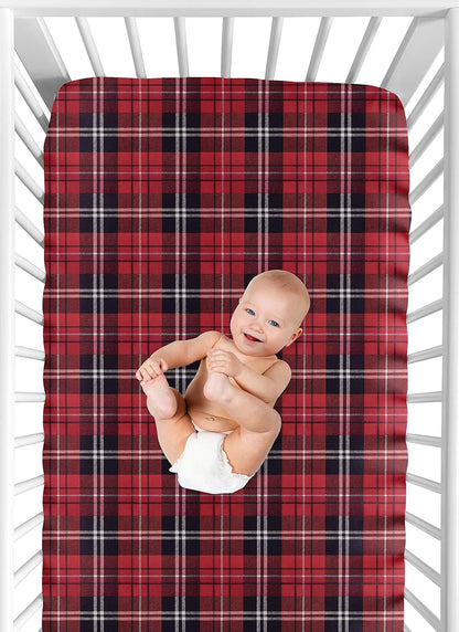 Sweet Jojo Designs 2-Piece Baby Bassinet Sheets Set (Black/White Gingham Checkered Plaid) for Boy/Girl, Infant Newborn Nursery, Oval, Rectangle & Hourglass Mattress (Solid Onyx & Classic Checkerboard)