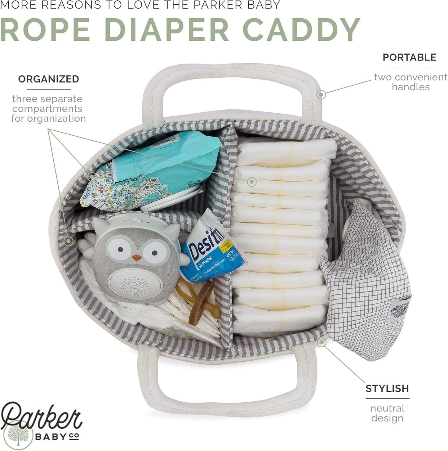 Rope Diaper Caddy