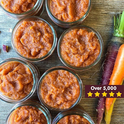 Sage Spoonfuls -12 Pack, 4 oz Baby Food Jars, Glass Baby Food Containers with Lids - Freezer Storage, Leakproof, Reusable Small Glass Baby Food Containers, Microwave & Dishwasher Friendly