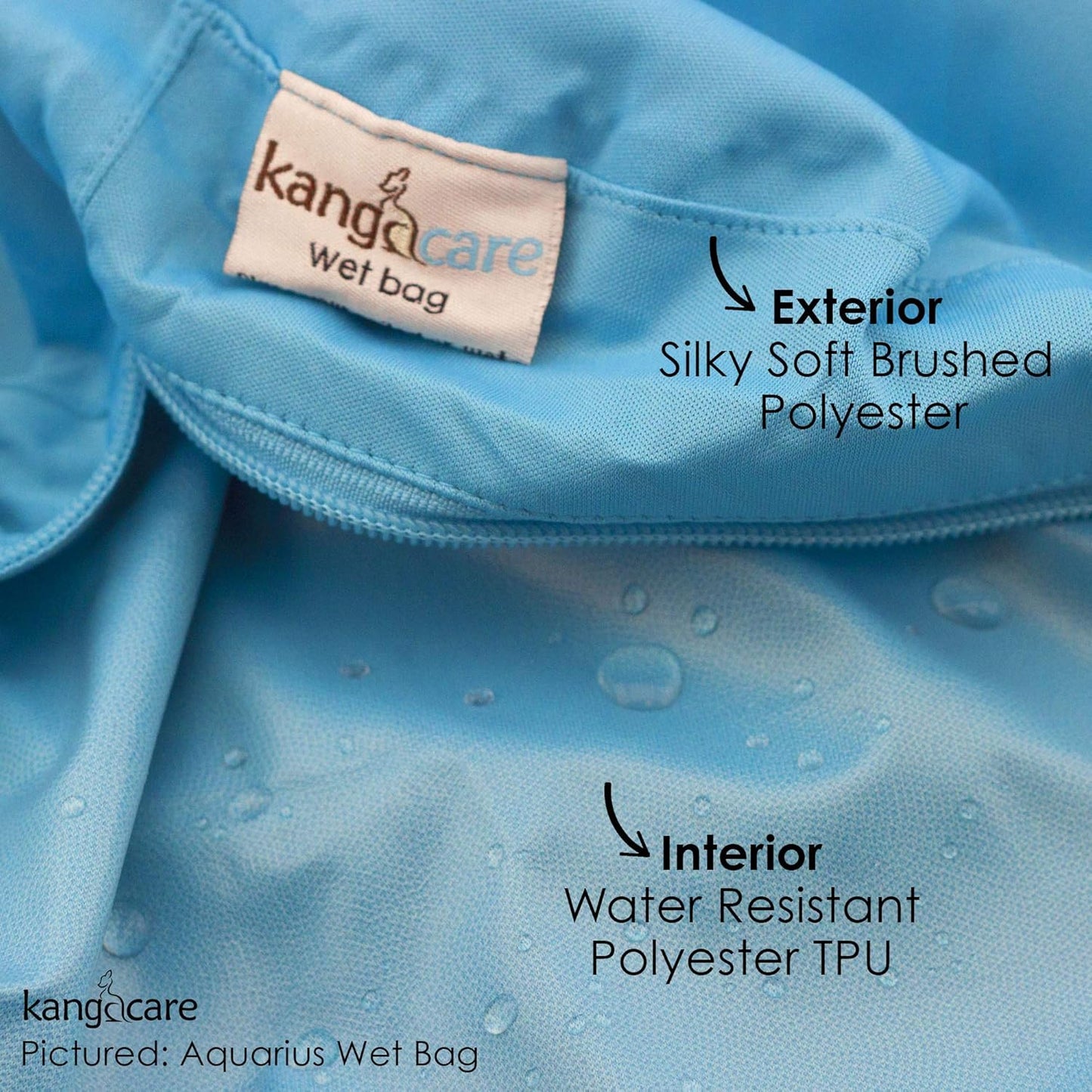 Kanga Care Wet Bag Seam Sealed Waterproof 3D Dimensional for Baby Cloth Diapers, Travel, Beach, Pool, Gym, Swim | Clover - Colors A