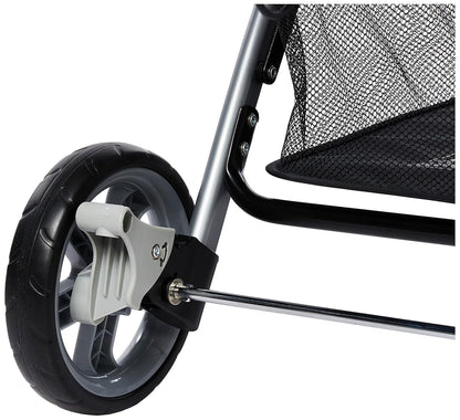 Baby Trend Snap N Go EX Polyester Lightweight Foldable Universal Single Infant Car Seat Carrier with 2 Cup Holder and Covered Compartment, Black