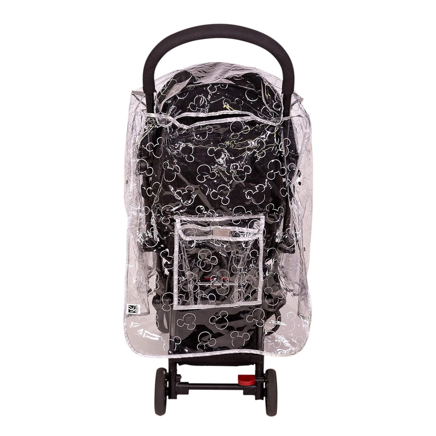 J.L. Childress Deluxe Stroller Rain Cover - Stroller Poncho, Baby Stroller Accessories for Travel, Universal Fit, Lightweight Weather Shield, Protects from Wind & Snow - Single, Pattern