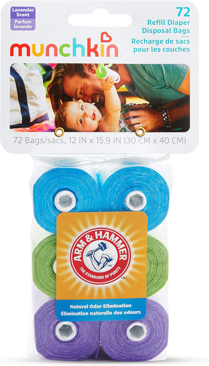 Munchkin® Arm and Hammer Diaper Bag Refills, 6 Pack, 72 Bags
