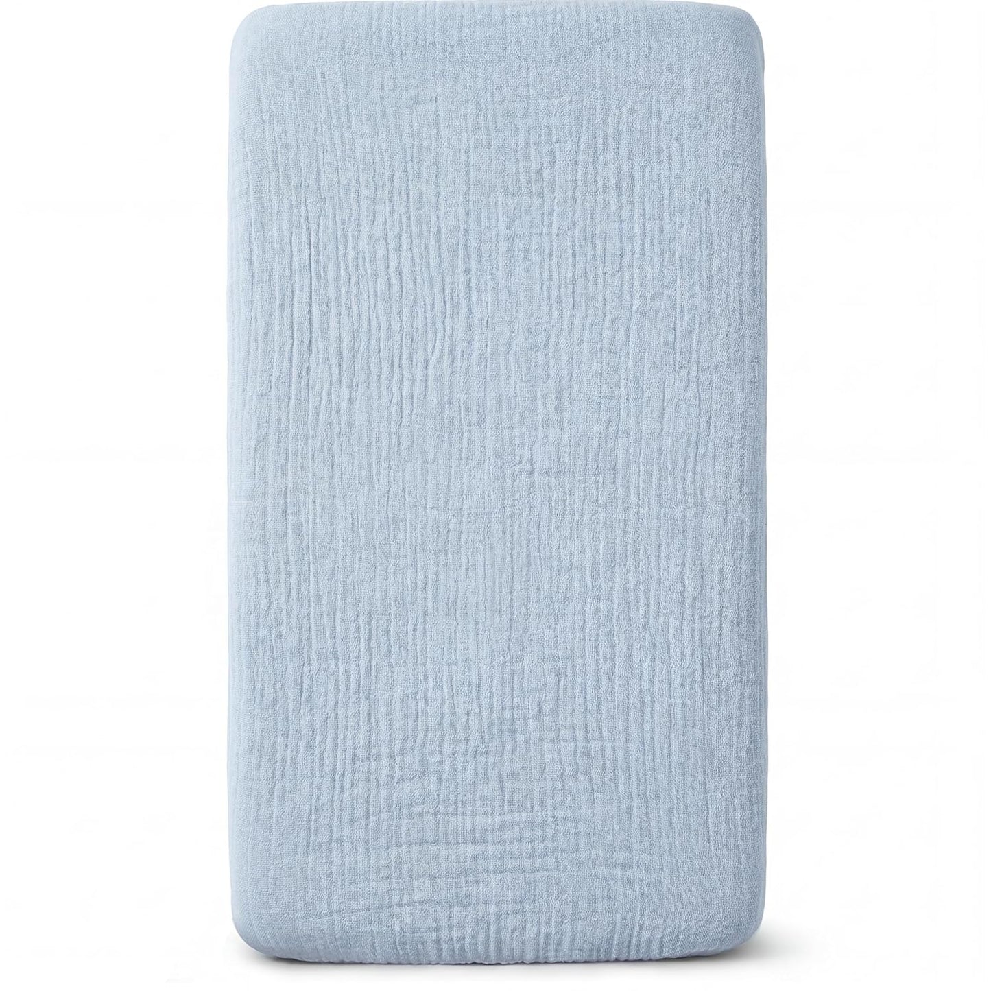 Muslin Bassinet Sheet Compatible with Maxi-COSI Iora & Iora Air Bedside Sleeper - 100% Cotton Rectangular Mattress Pad Cover (33"x20"), Breathable & Soft, Boho (1 Pack Blue)