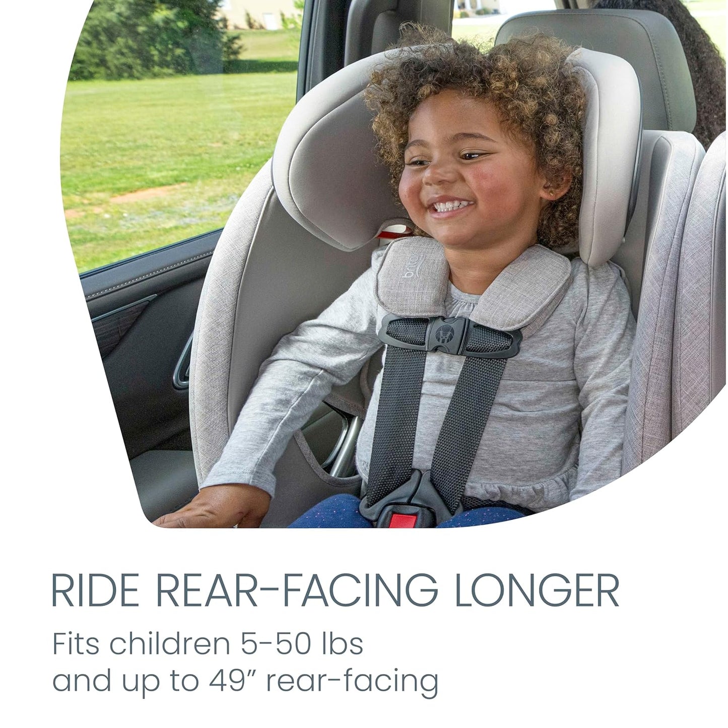 Britax One4Life All-in-One Car Seat, Up to 10 Years of Use, Rear Facing, Forward Facing, & Booster Modes, Extended Rear-Facing, ClickTight Installation & Breathable SafeWash Fabrics — Teak