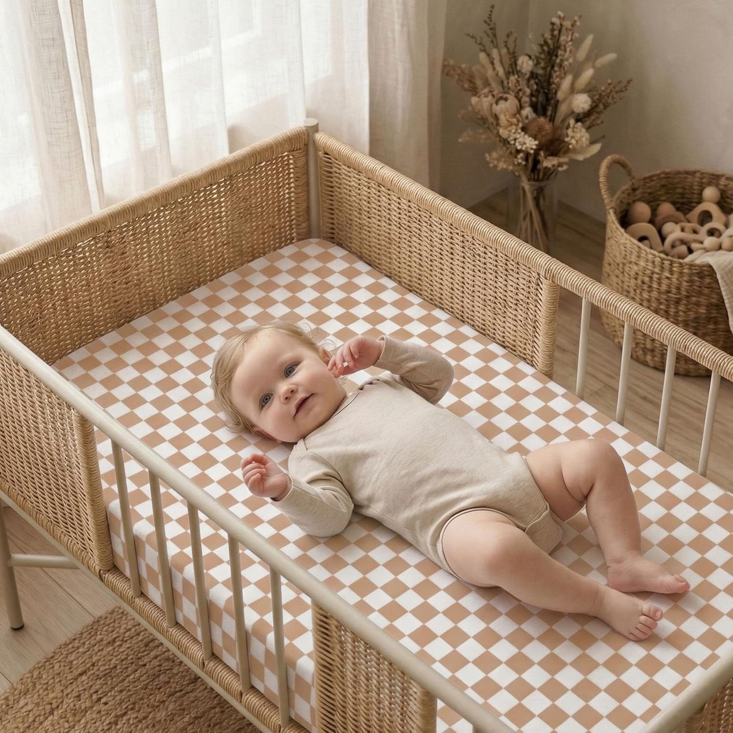 Bedside Sleeper Bassinet Fitted Sheets 20 x 33, 3 Pack Baby Delight Beside Me Dreamer,Babybond,Jimglo,koola,cowiewie,fodoss, Dream On Me Baby Square Bassinet, Pink Animal